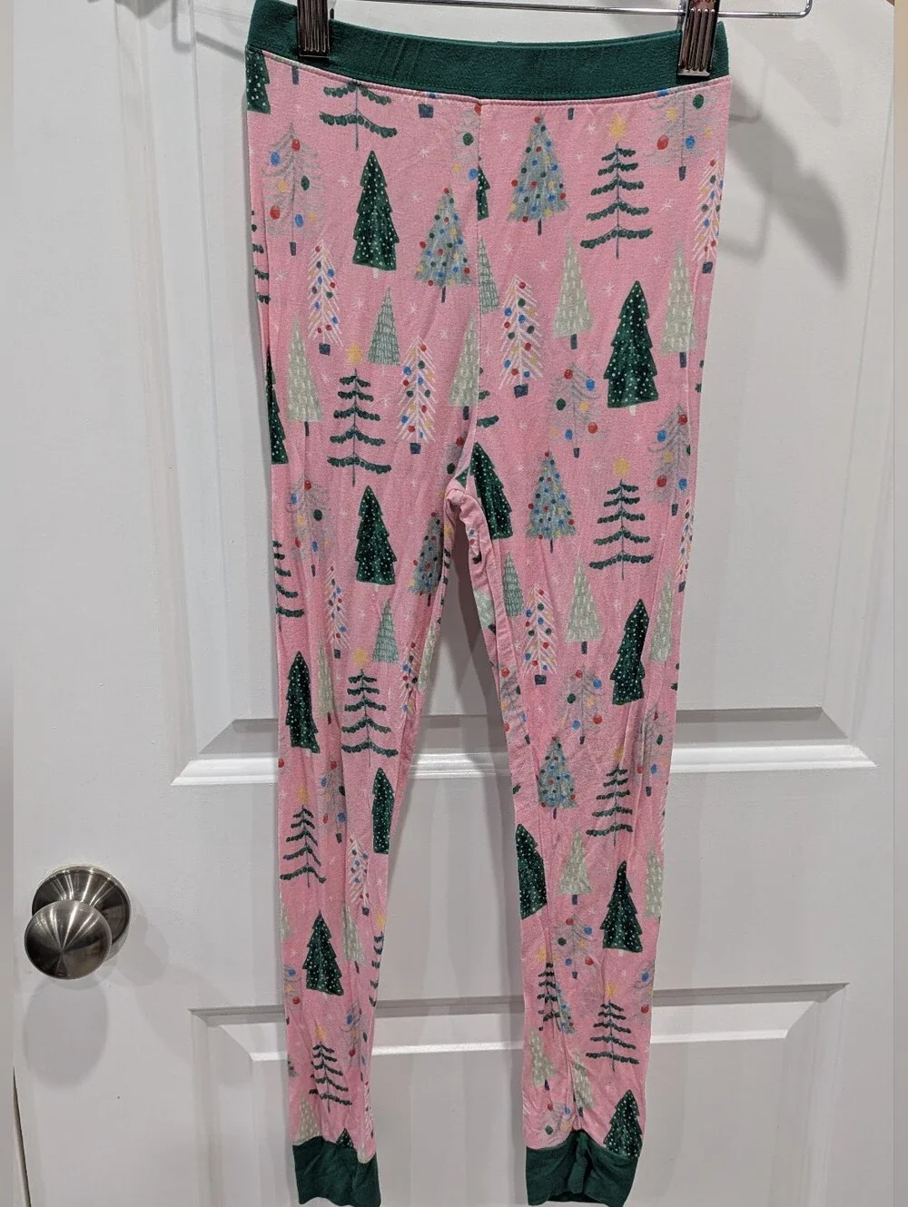 Little Sleepies Kids Pink Twinkle Trees Bamboo Pajamas Pj's Christmas Girls 7 8